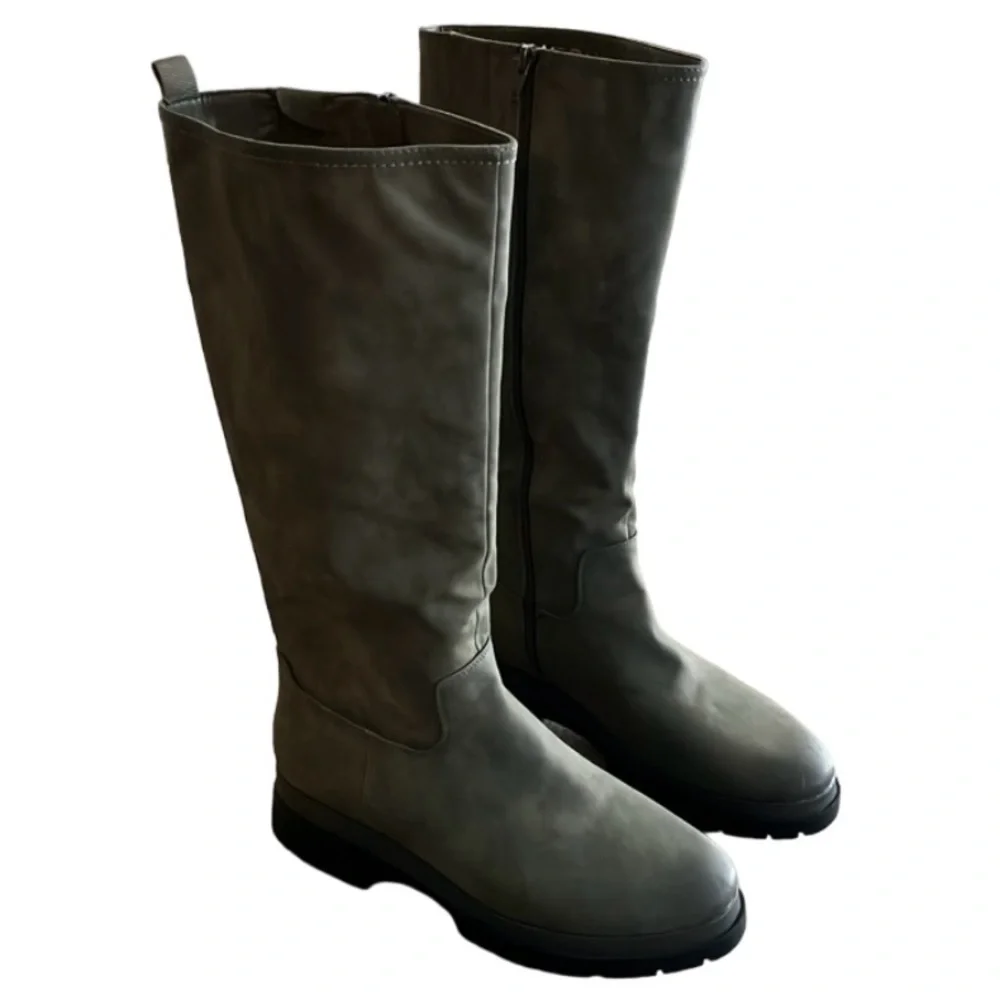 SOUL NATURALIZER Orchid Knee High Side Zip Boots - Dark Olive -Size 11